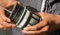 Preview: French Press Kaffeefilterpapier in Verwendung