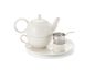 Preview: Tea for One Set "Malina" mit Edelstahlsieb