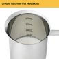 Preview: Manueller Milchaufschäumer - Edelstahl - 400ml - ohne Plastik