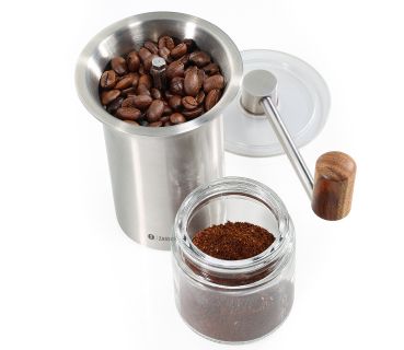 Kaffeemühle Barista geöffnet