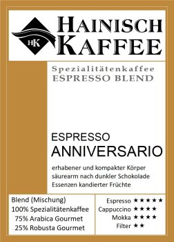 Etikett Espresso Anniversario