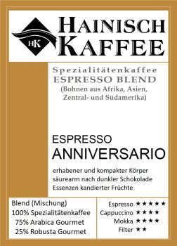 Anniversario Etikett
