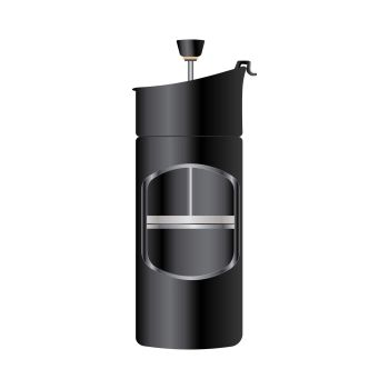 Querschnitt der Reise French-Press 2Go mit Thermo Funktion | 2in1 Thermobecher für den Kaffee unterwegs