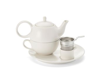 Tea for One Set "Malina" mit Edelstahlsieb