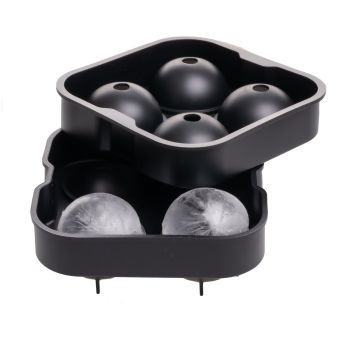 Silikon Eiswürfelbehälter - 4 Kugeln