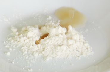 Rohrzucker ausgestreut