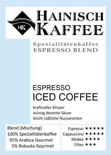 Etikett Espresso iced coffee