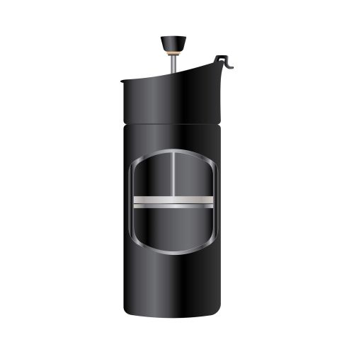 Querschnitt der Reise French-Press 2Go mit Thermo Funktion | 2in1 Thermobecher für den Kaffee unterwegs
