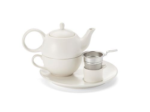 Tea for One Set "Malina" mit Edelstahlsieb