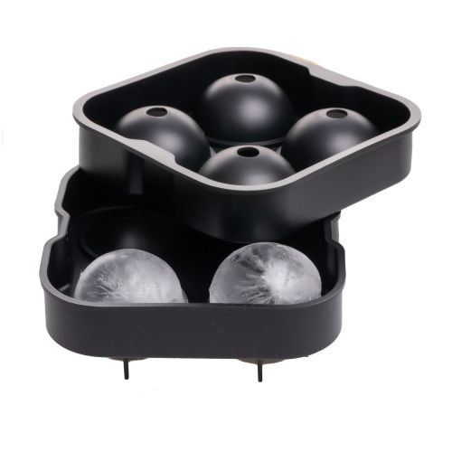 Silikon Eiswürfelbehälter - 4 Kugeln