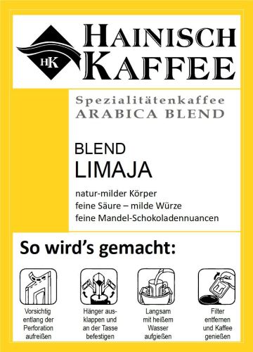 Etikett Drip Coffee Bag LIMAJA