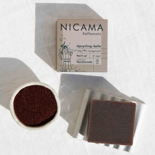 NICAMA - Upcyclingseife mit Kaffesatz