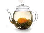 Creano Glas Teekanne mit Erblühtee